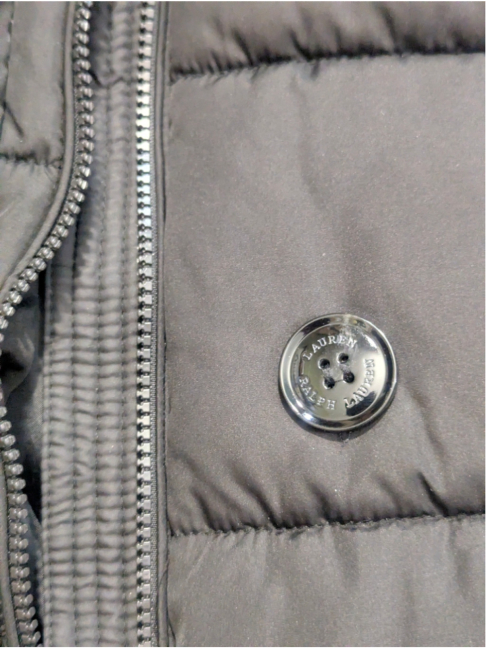 Lauren Ralph Lauren Black Puffer Jacket Size Medium - Picture 13 of 15